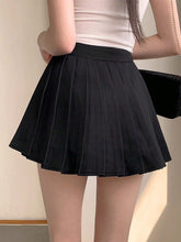 DAZY Women's Solid Color Simple Summer Pleated Shorts Skirt